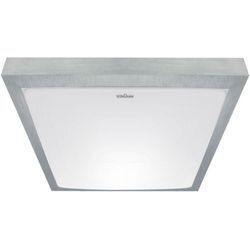 Led Deckenleuchte Metall IP44 4000 k neutralweißes Licht 1830 lm b: 32 cm in Silber Weiß Modern