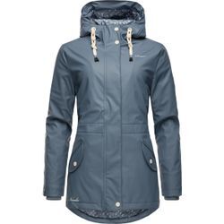 Regenjacke NAVAHOO "Oceans Heart" Gr. M (38), braun (dusty), Damen, Oberstoff: 70% Polyester, 30% Polyurethan, Futter: 100% Polyester, Wattierung: 100% Polyester, Ärmelfutter: 100% Polyester, Jacken, stylischer wasserdichter Regenmantel mit Kapuze