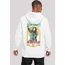 Kapuzenpullover F4NT4STIC "Bob Marley Reggae Music Exodus Singing", Herren, Gr. M, weiß, Obermaterial: 65% Baumwolle, 35% Polyester, casual, slim fit, Langarm, Pullover, Premium Qualität, Band, Logo