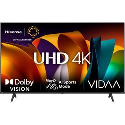 HISENSE LED-Fernseher "75E6NT", 4K UHD, E (A-G), Fernseher, schwarz, 75