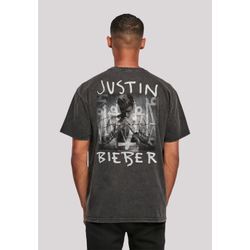 T-Shirt F4NT4STIC "Justin Bieber Purpose Album Cover", Herren, Gr. 5XL, schwarz, Obermaterial: 100% Baumwolle, casual, oversize, Rundhals, Kurzarm ohne Bündchen, Shirts, Premium Qualität, Musik, By Rock Off