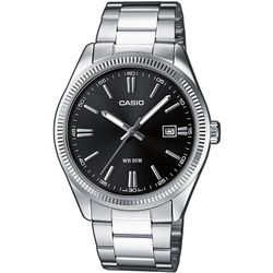 Quarzuhr CASIO TIMELESS COLLECTION, silber (edelstahlfarben), Armbanduhren, Damen, Armbanduhr, Damenuhr, Herrenuhr, Edelstahlarmband, Neo-Display, Tag