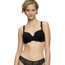 Bügel-BH TRIUMPH "Amourette Charm WP", Damen, Gr. 75, Cup B, schwarz, Microtouch, Spitze, Obermaterial: 45% Polyester, 34% Polyamid, 21% Elasthan, unifarben, elegant, BHs, Strech-Spitze