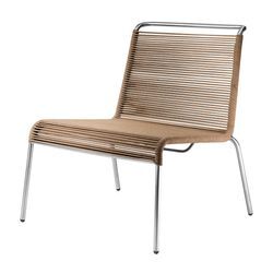 FDB Møbler - M20L Teglgård Lounge Sessel Outdoor, Kordel braun