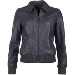 Blouson JCC "2999101-2", Damen, Gr. M, grau, Obermaterial 100% Leder, Futter: 100% Polyester, Jacken