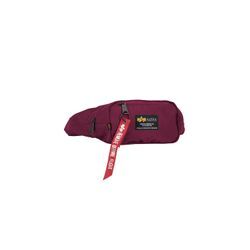 Gürteltasche ALPHA INDUSTRIES "Alpha Industries Accessoires - Bags Crew Waist Bag", rot (burgundy), Obermaterial: 100% Nylon, Futter: 100% Nylon, Taschen