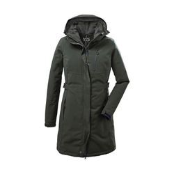 Parka KILLTEC "KOW 165 WMN PRK", Damen, Gr. 36, grün (olivgrün), Oberstoff: 100% Polyester, Futter: 100% Polyester, Wattierung: 100% Polyester, sportlich, Jacken