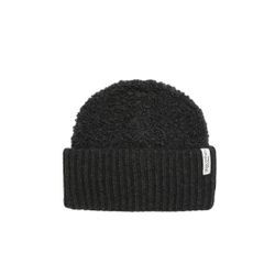 Beanie MARC O'POLO "aus Schurwolle-Mix", Damen, schwarz slate melange, Obermaterial: 81% Schurwolle, 12% Polyester, 7% Polyamid, unifarben, Mützen