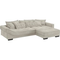 Ecksofa MR. COUCH "Diwan II, L-Form", beige (novaclean avanti 6 taupe), B:334cm H:67cm T:207cm, Novaclean Avanti (100% Polyester), Sofas, Wahlweise mit Kaltschaumpolsterung bis 140 kg belastbar