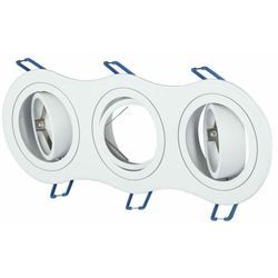 V-tac - Runder 3GU10 und GU5.3 (MR16) Dreifach-LED-Einbaustrahler Halterung Weiß Farbe einstellbar