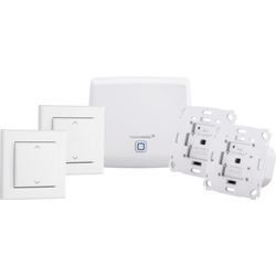 HOMEMATIC IP Smart-Home Starter-Set "Starter Set Beschattung", weiß, B:16,5cm H:10,7cm T:32,6cm, Smart-Home-Stationen, Smart Home für 2 Rollläden & Markisen