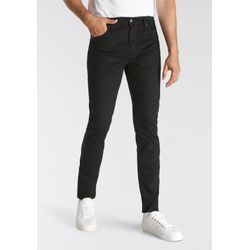 Tapered-fit-Jeans LEVI'S "512 Slim Taper Fit", Herren, Gr. 32, Länge 36, schwarz (nightshine), Denim/Jeans, Obermaterial: 98% Baumwolle, 2% Elasthan, casual, schmal lang, Jeans, mit Markenlabel