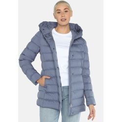 Steppjacke FUCHS SCHMITT Gr. 36, blau (indigo blau), Damen, Web, Obermaterial: 100% Polyester. Futter: 100% Polyester. Wattierung: 100% Polyester, unifarben, Jacken, mit Leistentaschen