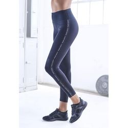 Leggings LASCANA ACTIVE, Damen, Gr. S (36/38), N-Gr, schwarz, Jersey, Obermaterial: 95% Baumwolle, 5% Elasthan, unifarben, sportlich, figurbetont lang, Hosen, mit breitem Komfortbund