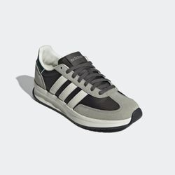 Sneaker ADIDAS SPORTSWEAR "RUN 72", Gr. 44,5, grün (shadow olive, sanftes weiß, silber pebble), Textil, Leder, sportlich, Schuhe