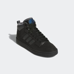 Sneakerboots ADIDAS SPORTSWEAR "RAPID COURT MID WINTERIZED", Damen, Gr. 43, schwarz (core schwarz, grau six, bright royal), Synthetik, sportlich, Schuhe, Sneaker, Schnürboots, Winterschuhe