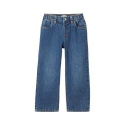 TOM TAILOR Jungen Baggy Jeans mit recycelter Baumwolle, blau, Uni, Gr. 92