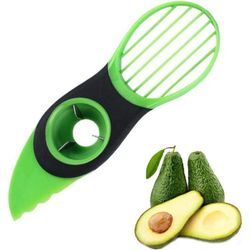 3-in-1-Avocadoschneider, Avocado-Schneidmesser, Avocado-Schälmesser, Küchenhelfer zum Entkernen von Shea-Kern-Butter, Obstschälmaschine - Sollbry