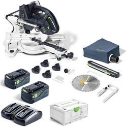 Festool - Akku Kapp Zugsäge kapex ksc 60EB Basic + Energie Set 18V 2x5,0/TCL 6 duo