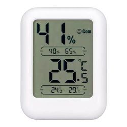 Sollbry Digitales Innenthermometer – Digitales Hygrometer-Thermometer – Hygrometer-Thermometer – Mini-Temperatur-Feuchtigkeitsmonitor – mit maximaler