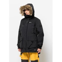 Funktionsjacke JACK WOLFSKIN "1995 SERIES PARKA W" Gr. XL (46), schwarz, Damen, 1. OBERSTOFF 100% POLYAMID 2. OBERSTOFF 100% POLYAMID 3. OBERSTOFF 99% POLYAMID, 1% ELASTHAN FUTTER 100% POLYESTER 1. FÜLLUNG 90% GRAUE ENTENDAUNEN, 10% FEDER, 2. FÜLLUNG 100% POLYESTER, Jacken