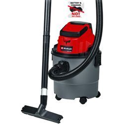 Einhell - Akku-Nass-Trockensauger tc-vc 18/15 Li-Solo Power X-Change (Lithium-Ionen, Kunststoffbehälter 15 l, 4 Rollen, inkl. Saugschlauch, div.