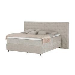 Kings and Queens Boxspringbett Fjell ¦ beige ¦ Maße (cm): B: 280 H: 130