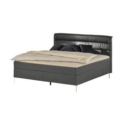 Boxspringbett Lina ¦ grau ¦ Maße (cm): B: 168 H: 122