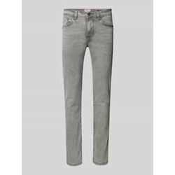 Slim Fit Jeans im aus Bio-Baumwoll-Mix 5-Pocket-Design