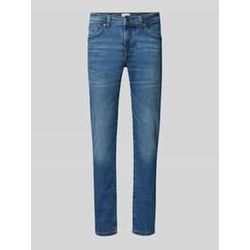 Slim Fit Jeans im aus Bio-Baumwoll-Mix 5-Pocket-Design