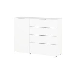 uno Sideboard Levi ¦ weiß ¦ Maße (cm): B: 134 H: 102 T: 42