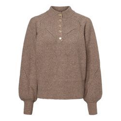 Y.A.S Pullover Damen meliert, taupe