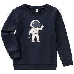 Kinder Sweatshirt mit Astronaut-Applikation