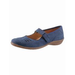 Ballerina ACO, Damen, Gr. 42, blau, Glattleder, sportlich, Schuhe