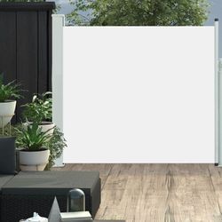 Seitenmarkise Ausziehbar Windschutz Sonnenschutz Markise Balkon Sichtschutz 170x300 cm Creme RGDCH970796 MaisonChic