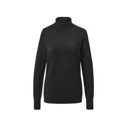 Tchibo Feinstrick-Rollkragenpullover - Schwarz - Gr.: M