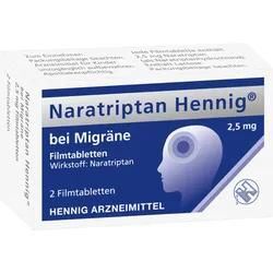 Naratriptan Hennig bei Migräne 2,5 mg Fi 2 St