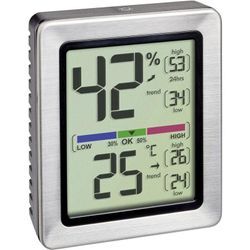 Exacto Thermo-/Hygrometer Silber - Tfa Dostmann