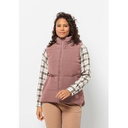 Funktionsweste JACK WOLFSKIN "WHITE FROST VEST W", Damen, Gr. L (42/44), rosa (afterglow), OBERSTOFF 100% POLYAMID FUTTER 100% POLYESTER FÜLLUNG 100% POLYESTER, Westen