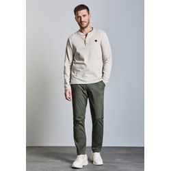 Chinohose STREET ONE MEN, Herren, Gr. 31, Länge 34, grün (deep olive grün), Web, 98% Baumwolle, 2% Elasthan, unifarben, casual, normal normal, Hosen, aus Baumwolle mit Stretchanteil