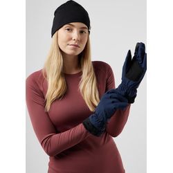 Fleecehandschuhe JACK WOLFSKIN "HIGHLOFT GLOVE WOMEN" Gr. L (42/44), blau (night, blau), Damen, 92% Polyester, 8% Elastane, Handschuhe