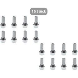 Radschraube Radbolzen M12 x 1,5 Kegelbund 17 Länge 28 mm 16 Schrauben