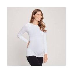 MP Women's Maternity Seamless Long Sleeve T-Shirt — Weiß - XS