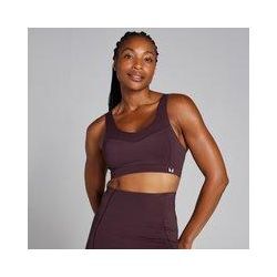 MP Damen Tempo Ultra Geklebter Sport-BH – Schokolade-Beere - XS