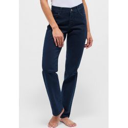 High-waist-Jeans ANGELS "DOLLY", Damen, Gr. 48, Länge 30, blau (blau blau), Denim/Jeans, Obermaterial: 78% Baumwolle, 21% Polyester, 1% Elasthan, unifarben, casual, straight fit lang, Jeans, im klassichen 5-Pocket-Stil