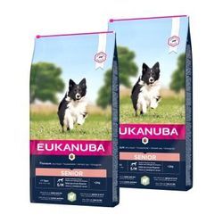 EUKANUBA Trockenfutter Hund Small & Medium Breed Senior, Lamm & Reis 2x12 kg