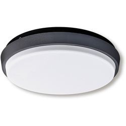 Außen-Wandleuchte NÄVE "LED Außenwandleuchte IP54 "Mio" d:17,5cm", weiß (weiß satiniert, anthrazit), B:17,50cm H:4,50cm L:17,50cm, Lampen, Abstrahlwinkel: 110, für Wand- und Deckenmontage geeignet