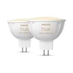 Philips Hue White Amb. MR16 LED Lampe Doppelpack 2x400lm - Weiß