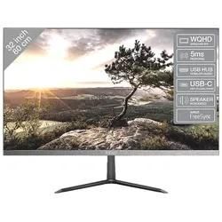 PEAQ PMO S323-IQSC 32 Zoll WQHD Slim Monitor (5 ms Reaktionszeit, 75 Hz)