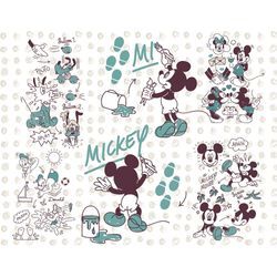 Vliestapete KOMAR "Digitaldruck Vlies - Mickey and Friends - Größe 350 x 280 cm", bunt, B:350m L:280m, Vlies, Tapeten, Kinderzimmer